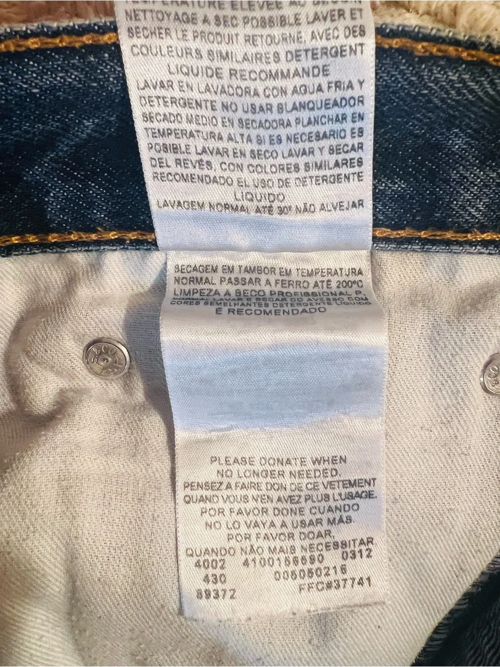 Men's Levi 505 Distressed Blue Denim Jeans